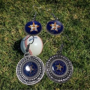 Texans Jewelry and Astros Jewelry $8 per set for earrings Texans necklace $8